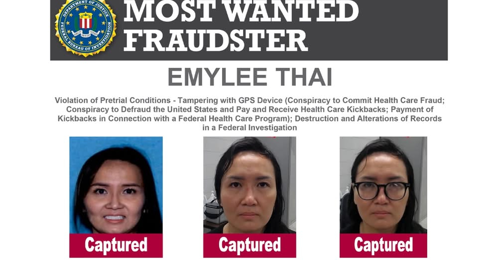 FBI, 사기범 에밀리 타이, 베트남서 체포…9500만 달러 메디케어 사기 혐의