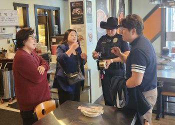 캐롤톤 경찰국, 북텍사스 한인상공회 캐롤튼 한인상권 동반 순찰
