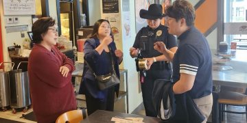 캐롤톤 경찰국, 북텍사스 한인상공회 캐롤튼 한인상권 동반 순찰