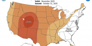 11월 텍사스는 여전히 평년보다 ‘따뜻’ 전망