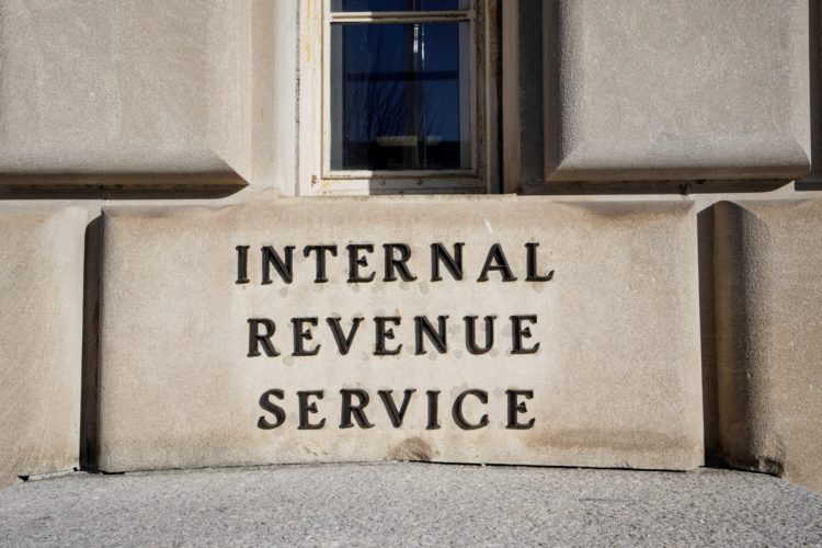 FILE PHOTO: A view of the Internal Revenue Service (IRS) building, after U.S. President Donald Trump and members of his family sued the IRS and the U.S. Treasury Department for $10 billion for disclosing their tax returns, in Washington, D.C., U.S., February 1, 2026. REUTERS/Ken Cedeno/File Photo