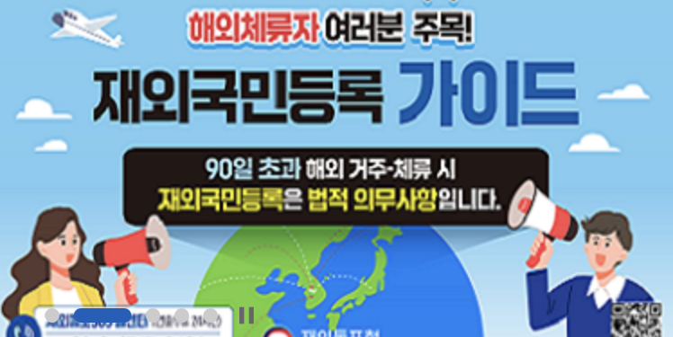 재외동포청 “해외에 90일 이상 체류시, 재외국민 등록하세요”