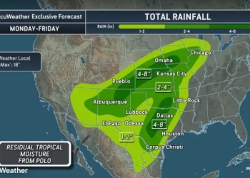 텍사스 이번 주 ‘폭우’ … 중북부 2∼7인치, 일부 8인치 이상 가능